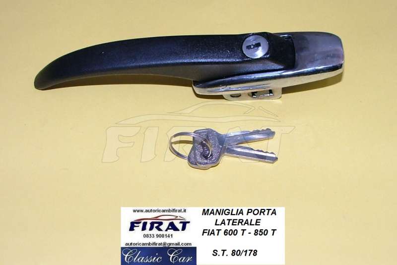 MANIGLIA PORTA FIAT 600T - 850T LATERALE 80/178